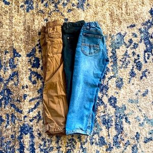 Bundle of 3 boys size 5 jeans good used condition